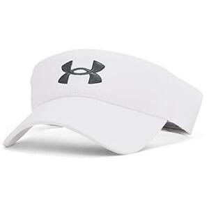 Under Armour mens Blitzing Visor , White (100)/Pitch Gray , One Size Fits Most