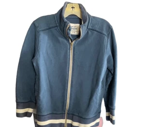 Mini Boden boys, full front zip blue sweatshirt with pockets size 5/6 - Picture 1 of 4