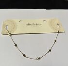 Alter?D State Gold Tone Star Station Choker Necklace Nwt Adjustable Length
