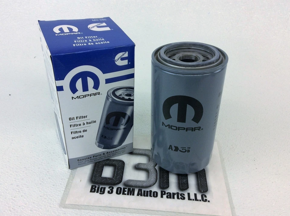 Dodge Ram 2004-2016 5,9 L 6,7 L Cummins filtro de aceite de motor diésel nuevo OEM 5083285AA Foto 1 de 1