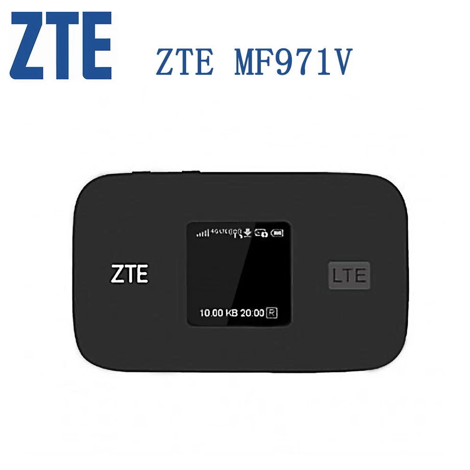 Unlock ZTE MF971V 300Mbps 4G+ LTE Cat6 Mobile WiFi Hotspot Router +2pcs Antennas - Image 1 of 4