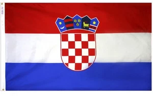 NEW 3x5 ft CROATIA CROATIAN FLAG better quality usa seller - Picture 1 of 3