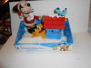 MICKEY PLUTO EN CASA PARA PERROS NAVIDAD ANIMATRÓNICOS DECORACIÓN NAVIDEÑA NO SE MUEVE - Imagen 1 de 6
