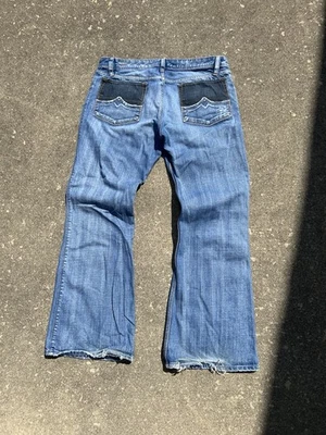 Diesel Made In Italy Distressed Y2K Vintage ZAF 796 Flared Bootcut Jeans 36x32 - Image 1 of 4