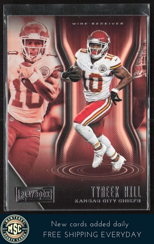 Tyreek Hill 2018 Panini Playbook #34 Kansas City Chiefs - Image 1 of 2