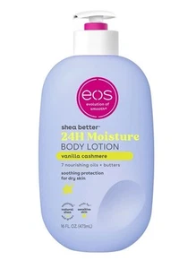 Loción corporal eos Shea Better para piel seca, cachemira vainilla, 16 fl oz (1 paquete) - Imagen 1 de 5