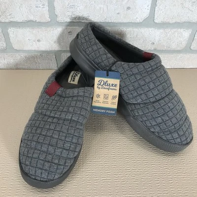 Туфли мужские Dluxe от Dearfoams Julien сабо M (9-10) серые стеганая футболка - Изображение 1 из 4