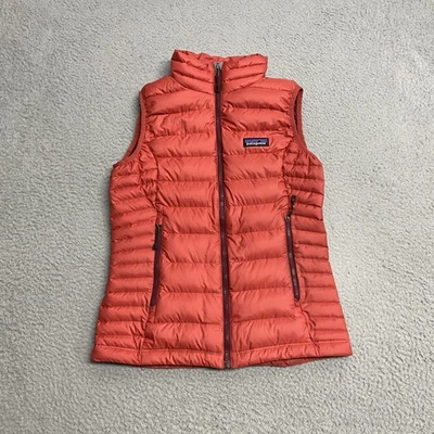 Patagonia Plumón Suéter Chaleco Mujer XS Rojo Puffer Aislado Ligero Ganso Foto 1 de 4
