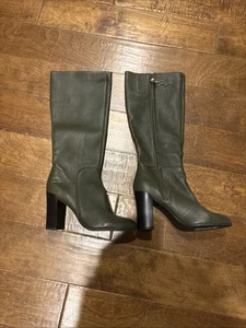 Kenneth Cole Reaction HYPED UP Zip-Up Boots Brown Women’s Size 9, 4” Heels G34 - Picture 1 of 5