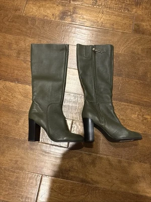 Kenneth Cole Reaction HYPED UP Botas con Cremallera Marrón Para Mujer Talla 9, 4” Tacones G34 Foto 1 de 4