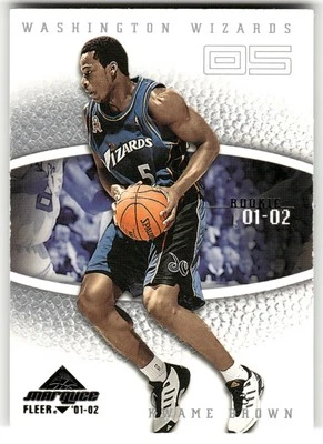 2001 - 02 Fleer Marquee #115 Kwame Brown #/1500 — 第 1/2 张图片