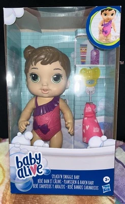 Baby Alive Splash'n Snuggle Baby Doll Water Play W/ Accessories New! - Image 1 of 4