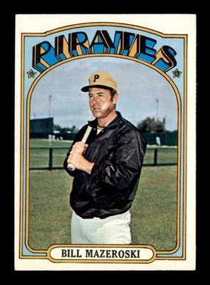 Bill Mazeroski 1972 Topps #760 excelente estado+ X3563348 Foto 1 de 3