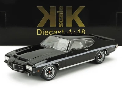 MODELLINO AUTO STATICO KK PONTIAC GTO LEMANS RAM AIR COUPE 1972 NERO SCALA 1/18 - Immagine 1 di 4