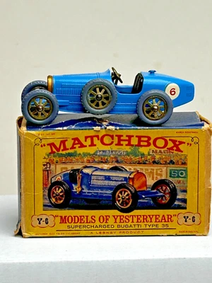Matchbox Models of Yesteryear Y-6, 1926 Bugatti Type 35 with Original Box - Image 1 of 4