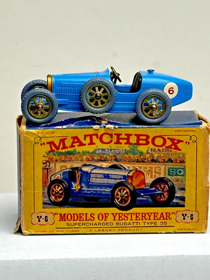 Matchbox Models of Yesteryear Y-6, 1926 Bugatti Type 35 with Original Box - Image 1 of 4