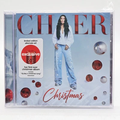 CHER Christmas CD TARGET Limited Edition Alternate Art LIGHT BLUE Sealed Foto 1 de 2