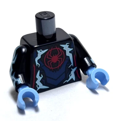 Lego - Minifigura Torso - Spider Man - Millas - Negro/Azul Foto 1 de 2