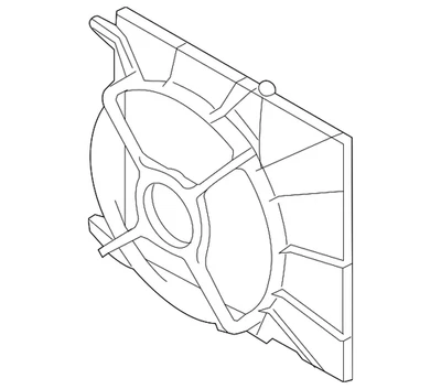 Cubierta de ventilador GM genuina 93742533 CANTIDAD 1 Foto 1 de 2