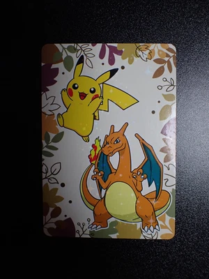 Pokemon Pronto Promo Thank you Card Holo Prism Pikachu & Charizard #5932 EX - Image 1 of 4