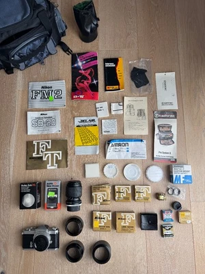 Nikkormat FT 35mm SLR Film Camera TONS OF EXTRAS! - Image 1 of 4