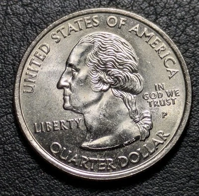 2008-P 25c Arizona State Quarter Bu Uncirculated+ Proof Like Die Crack Error - Image 1 of 4