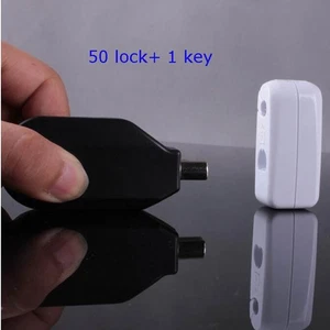 50Pcs 6mm Anti-theft Hook Lock for Supermarket Magnetic Display Shelf Lock +1key - Picture 1 of 5