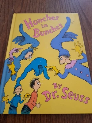 Vintage 1982 Hunches in Bunches by Dr Seuss Hardcover Book Foto 1 de 4