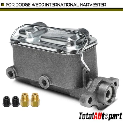 Cilindro maestro de freno con depósito para Dodge W200 W300 International Harvester Foto 1 de 4