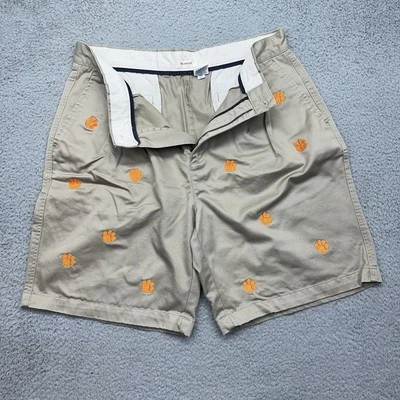 Мужские хлопковые шорты хаки Gap Clemson University Tigers 35 с вышитым принтом в виде лапы - Изображение 1 из 4