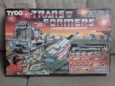 Tyco Electric Train G1 Transformers 1985 conjunto de batalla caja sellada  Foto 1 de 4