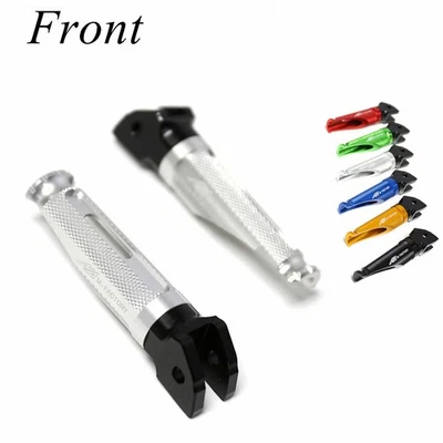 Clavijas delanteras plateadas Shinobi para Kawasaki ZX9R ZX-900 NINJA 98-00 01 02 03 Foto 1 de 4