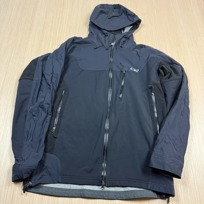 户外研究夹克连帽 Maximus Foray Rain 大号 复古 Y2K Gorpcore Ascent — 第 1/4 张图片