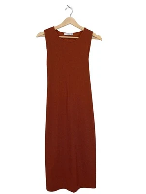 MANGO Vestido tipo jersey Mujeres Vestido Talla EU 36 rojo look casual - Imagen 1 de 4