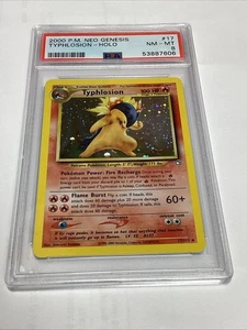 Neo Genesis Unlimited Typhlosion PSA 8 HOLO (7606) 17/111 Pokemon  - Picture 1 of 7