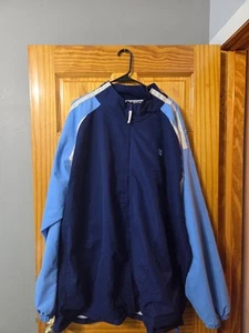 Wilson Tennis Tracksuit Mens 5X Blue White Stripe 90s Y2K Vtg Track Jacket 5XL - Picture 1 of 9