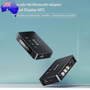 NFC USB Bluetooth 5.0 Transmitter Receiver 3 in 1 Adapter Dongle AUX for Home TV - Afbeelding 1 van 8