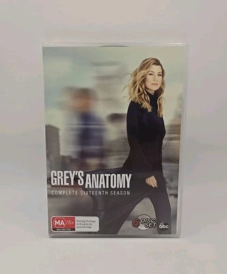 Grey's Anatomy Season 16 (DVD, 2019) 6 Disc Set - Region 4 + Free Postage - image 1 of 4