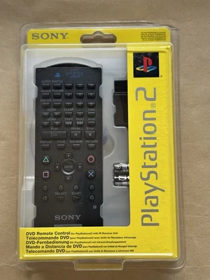 Sony Playstation 2 DVD Remote Control (SCPH-10172) Black  Sealed - Immagine 1 di 4