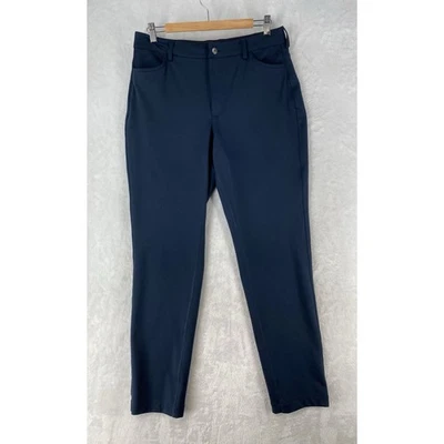 Pantalones Duluth Para Mujer 12 Azul Ponte Pro Pierna Ajustada Elastizados Chino Ropa de Trabajo Pantalón Foto 1 de 4