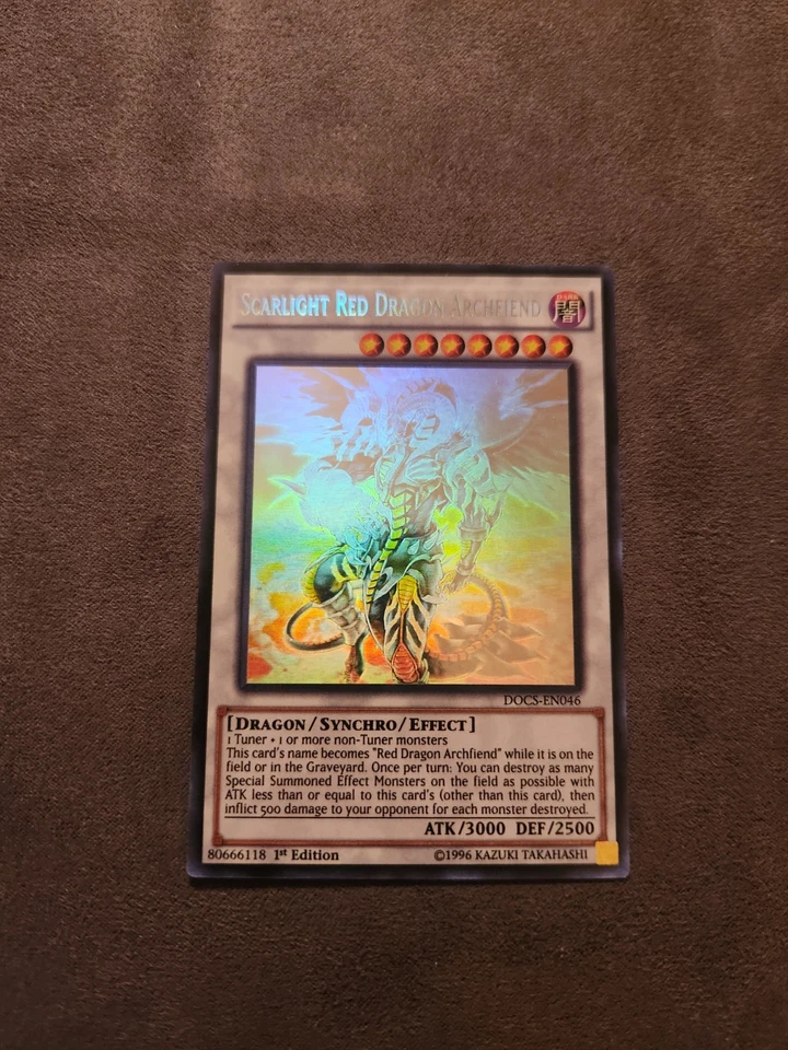 YuGiOh! Starlight Red Dragon Archfiend DOCS-EN046 Ghost Rare 1st Ed NM - Image 1 of 1