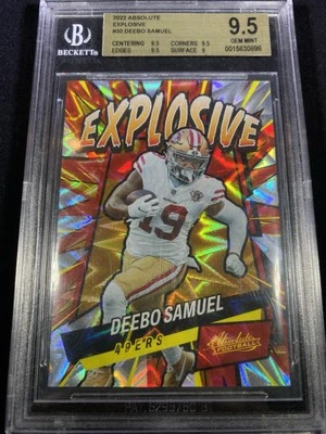 2024 Panini Absolute Deebo Samuel Explosive #E30 Beckett 9.5 - Image 1 of 2