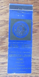 FUNDA FRATERNAL LEGION MATCHBOOK: NUEVA ORLEANS LOUISIANA MATCHCOVER -B9 - Imagen 1 de 1