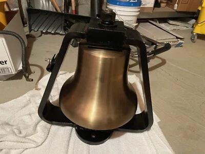 Brass Locomotive Bell With Clacker - Image 1 of 2