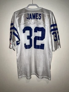 Indianapolis Colts #32 James Football Jersey Sz 48 XL Champion Vintage White - Picture 1 of 10