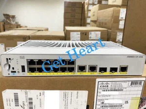 C9200CX-12P-2X2G-E Cisco C9200CX 12port 1G, 2x10G, 2x1G, PoE+, Network Essential - Picture 1 of 11