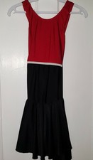 Women's Adult Medium Ice Skating Dress Red / Black, very good condition
