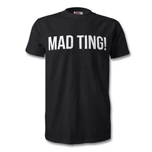 MAD TING Print Lady Leshurr T-Shirt Black Logo Banter Music Insta Novelty - Picture 1 of 4