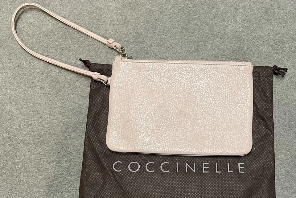 COCCINELLE - Soft  Quality Italian -Small  Shell Pink -Pocket / Bag Tidy  -New - Image 1 of 4