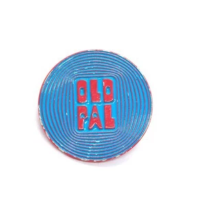 Old Pal Pin Vinyl Record Shape Lapel Enamel Collectible - Picture 1 of 3